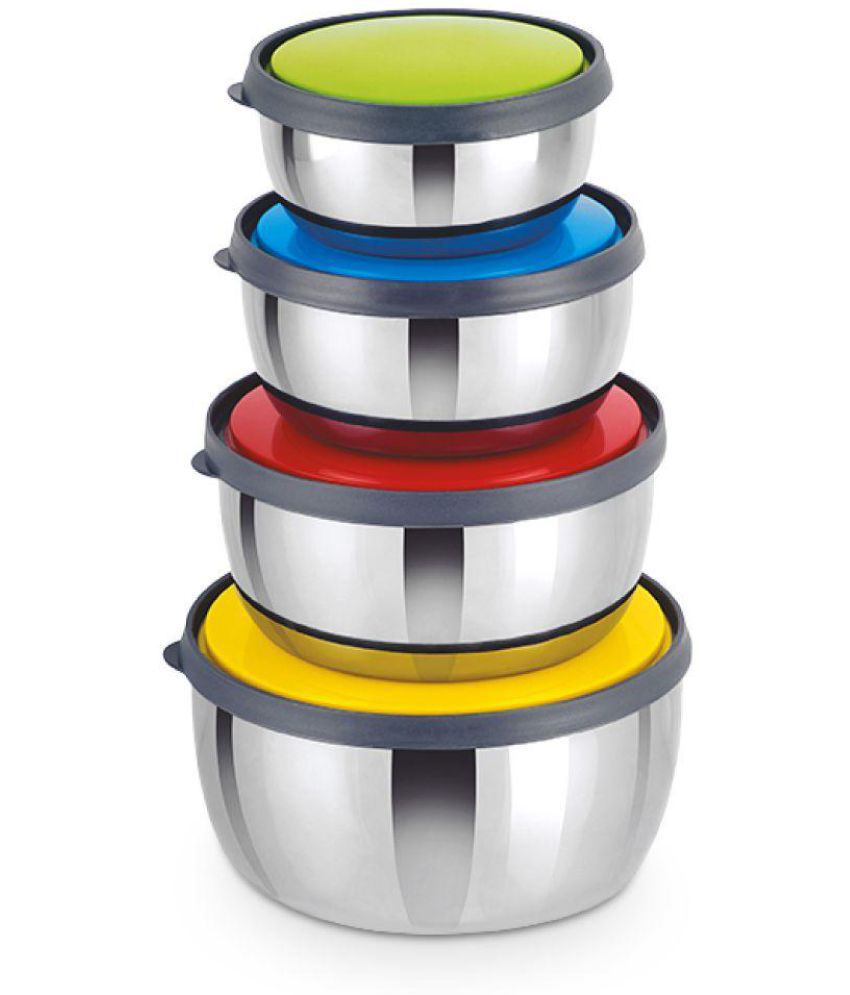     			Classic Essential Steel Food Container Set of 4
