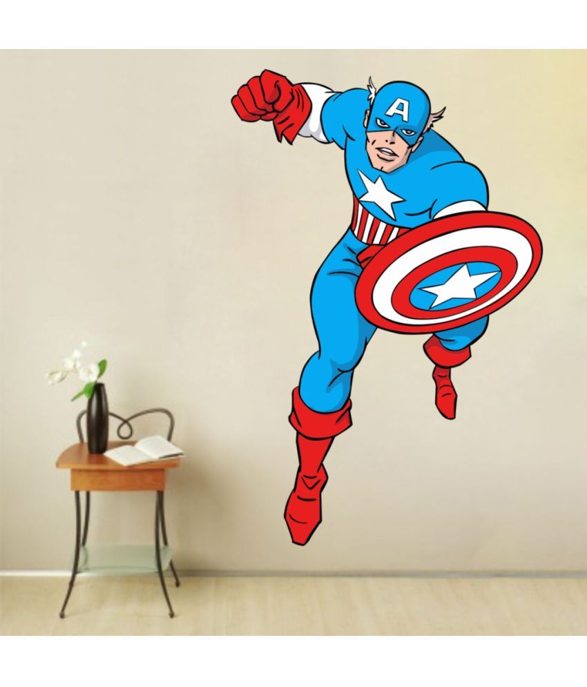     			Decor Villa Capitan America Vinyl Wall Stickers