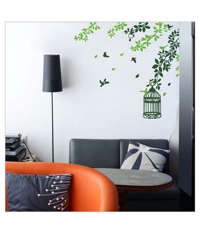     			Decor Villa leafs Vinyl Wall Stickers