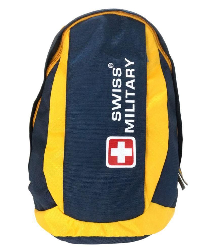 Swiss Military 15.6 inch Laptop Backpack (Yellow & Blue) Buy Swiss