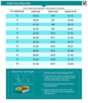 crocs size chart m11