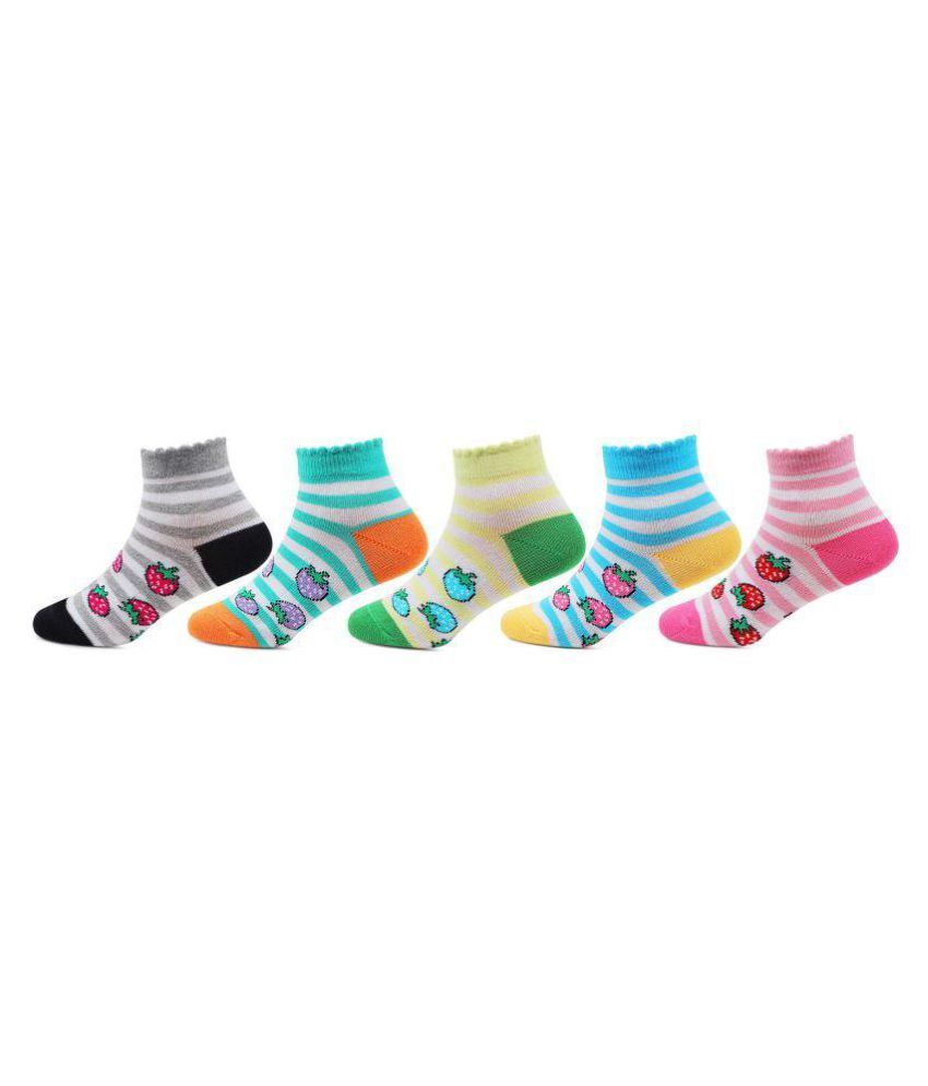 Bonjour Multicolour Socks Pack of 5 Buy Online at Low Price in India