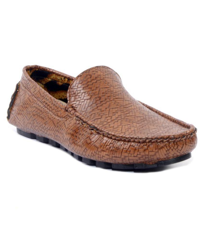 brown prom loafers