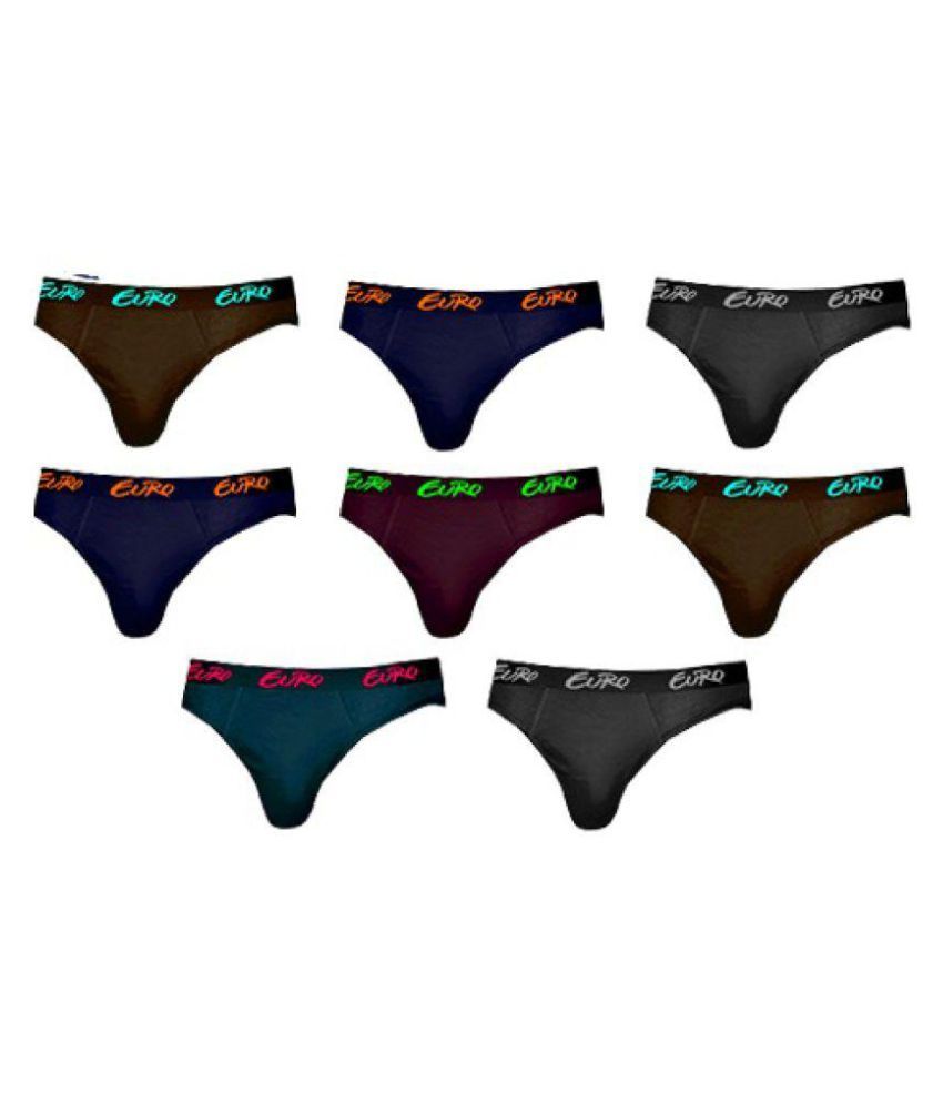     			Euro Multi Brief Pack of 8