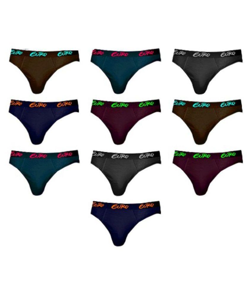     			Euro Multi Brief Pack of 10