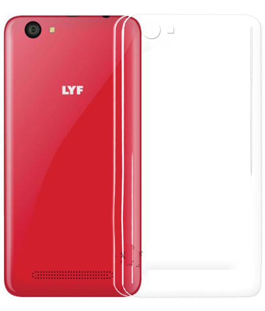 LYF Flame 8 Cover by Galaxy Plus Transparent Plain Back Covers
