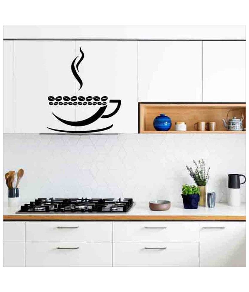     			Decor Villa Cup off tea Vinyl Wall Stickers