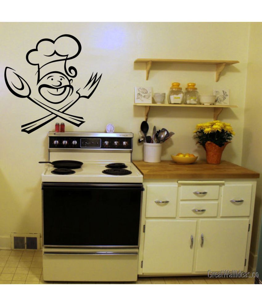     			Decor Villa Fock and Spoon Vinyl Wall Stickers