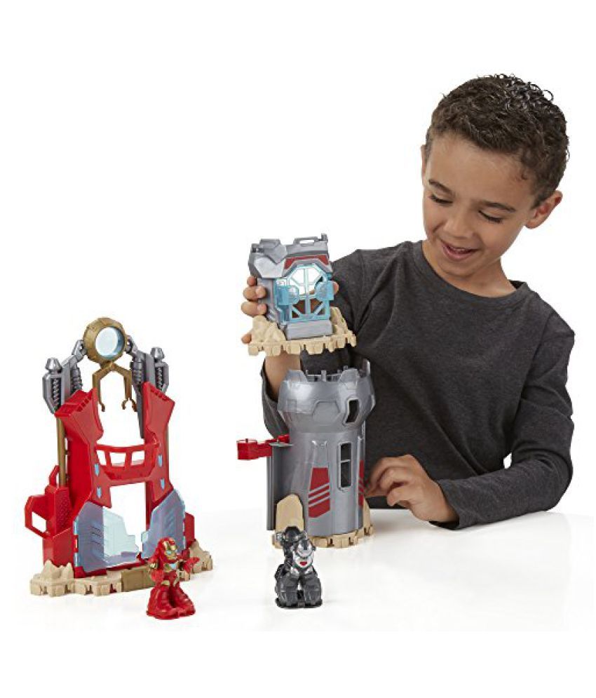 playskool iron man armor up fortress