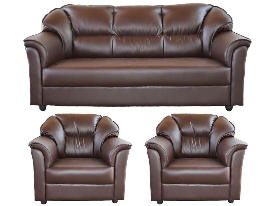 Westido Manhattan Brown 3 1  1  Seater Sofa  Set  available at 