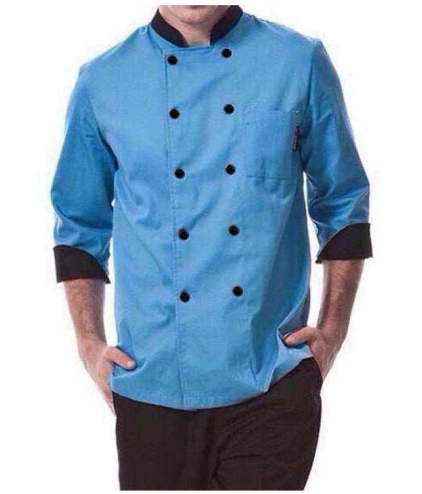 chef coat blue