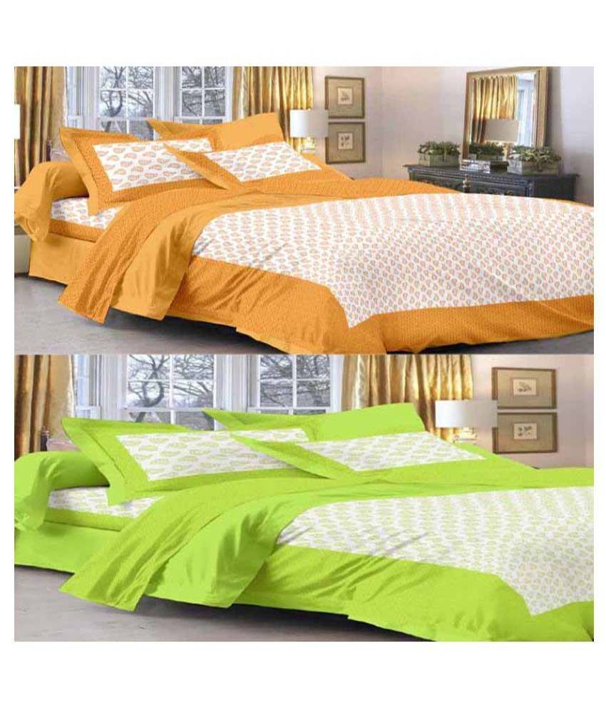     			Uniqchoice Cotton 2 Bedsheets with 4 Pillow Covers ( x )