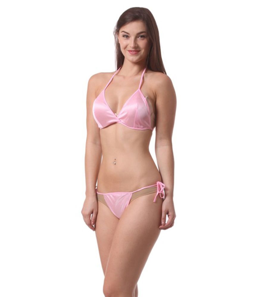 Buy Bacchus Pink Satin Bra And Panty Sets Online At Best Prices In India