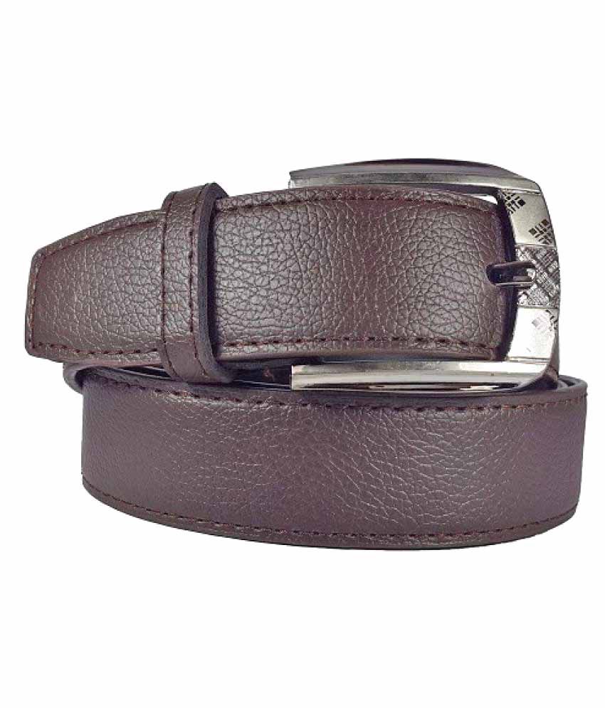 Shaks Traders Maroon PU Formal Belts: Buy Online at Low Price in India ...