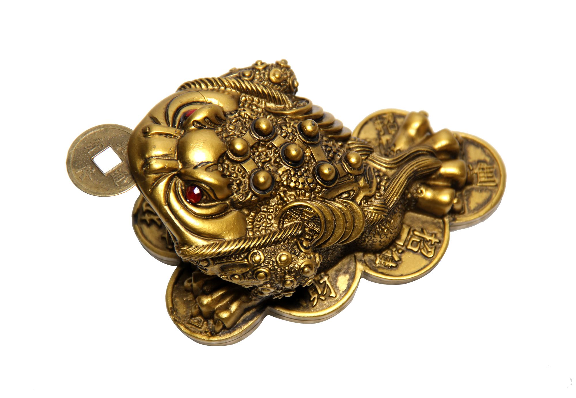     			Vashoppee Golden Resin Feng Shui