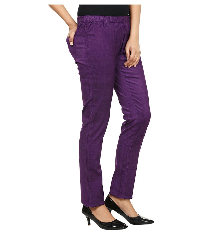 light purple corduroy pants