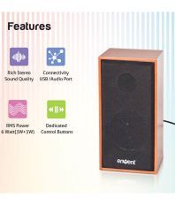 Envent TrueWood 210 USB powered 2.0 speaker with 6W RMS
