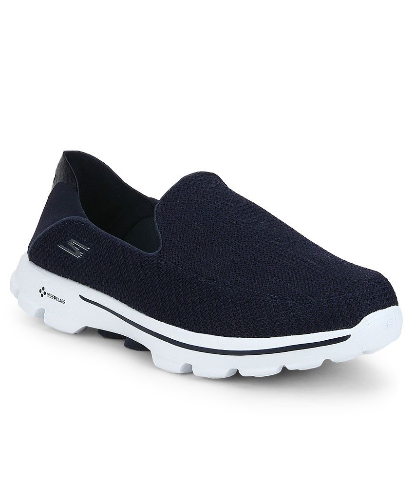 GO WALK 3 - Convertible Navy Casual Shoes - Buy Skechers GO WALK - Convertible Navy Sneaker Casual Shoes at Best Prices in India on Snapdeal