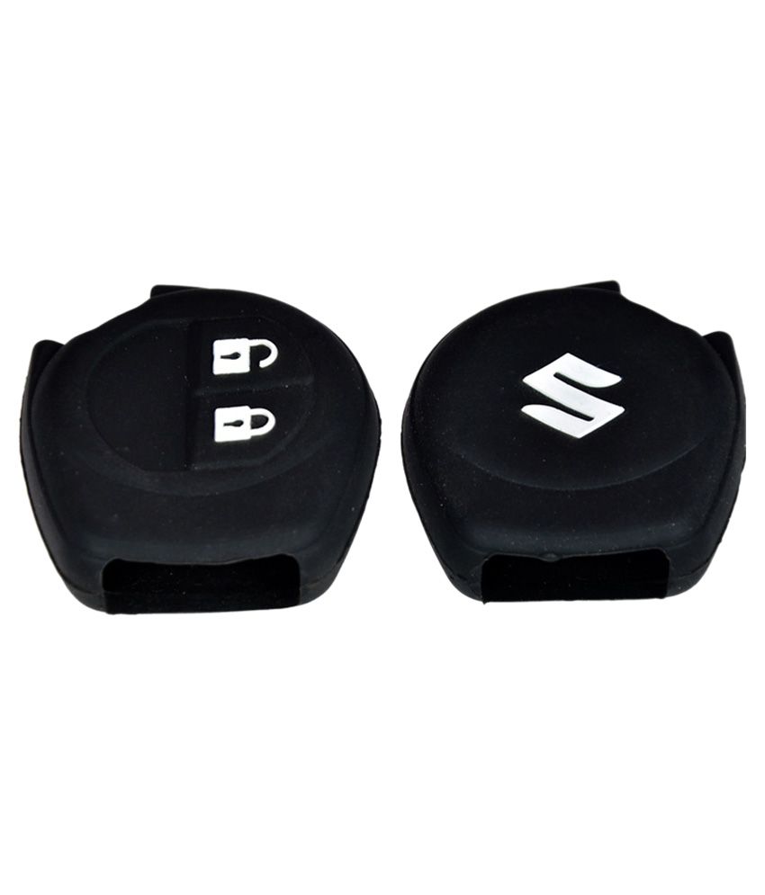 Silicone Key Cover with 2 Button Remote for Maruti Suzuki Swift/WagonR