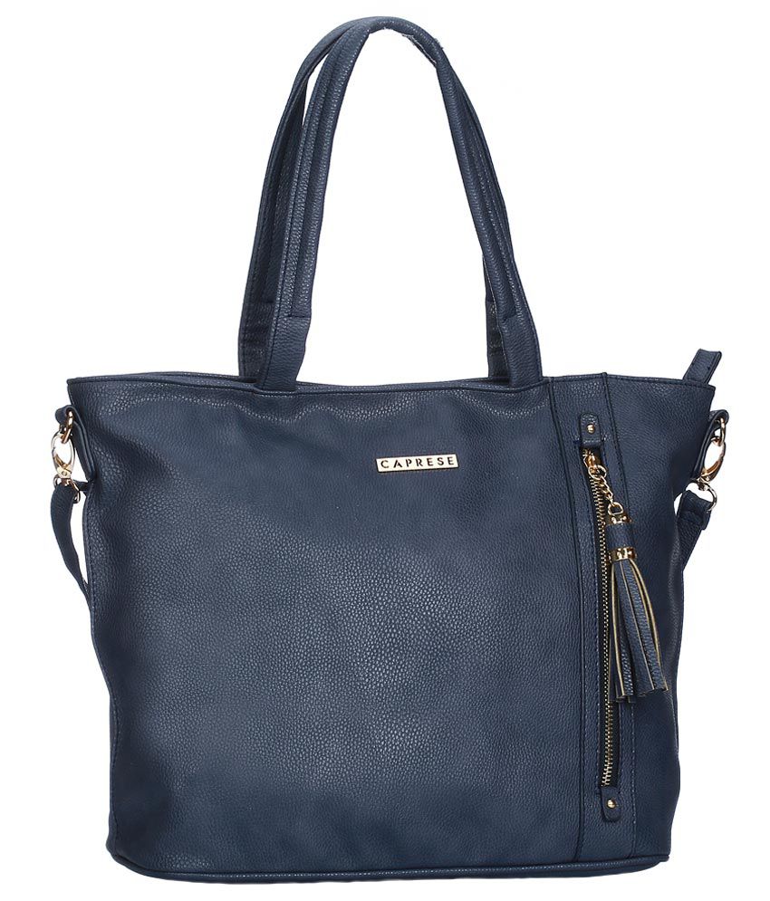 Caprese Melange Blue Tote Bag - Buy Caprese Melange Blue Tote Bag ...