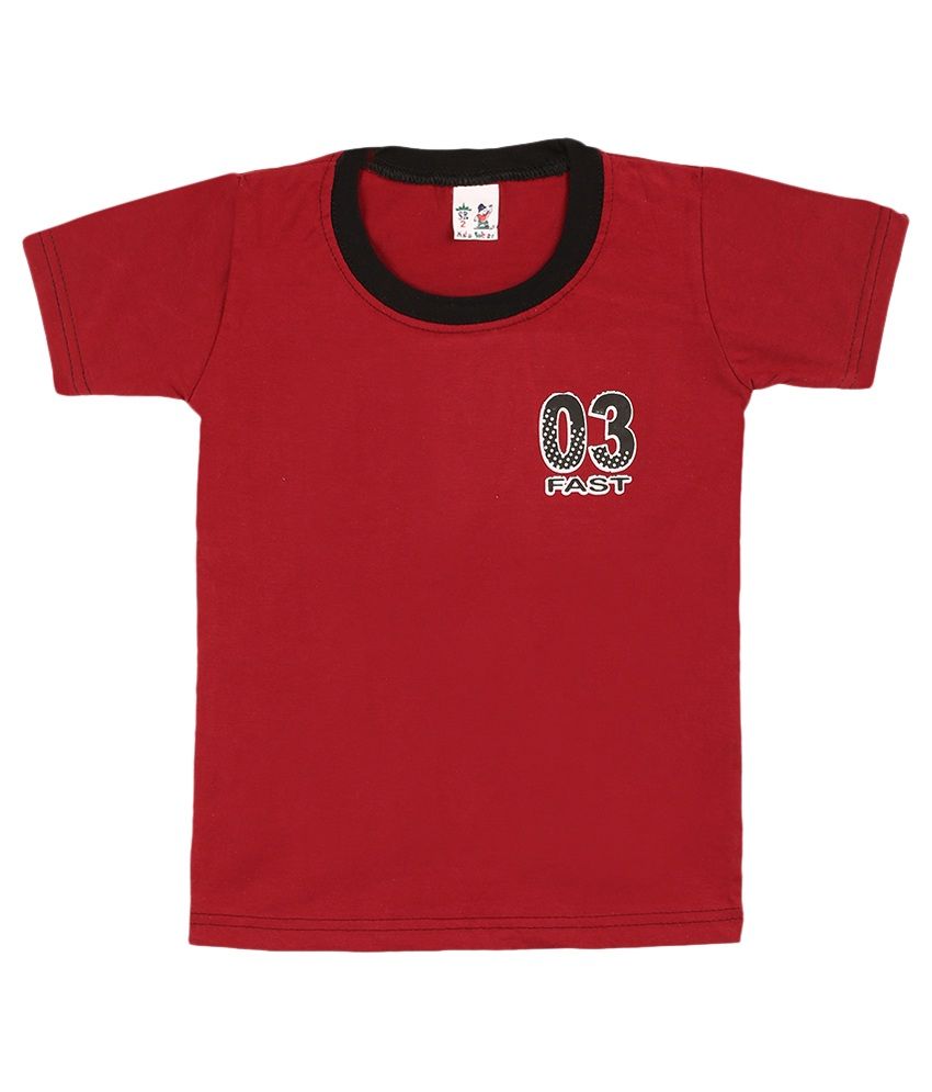 SR Kids Red TShirt Buy SR Kids Red TShirt Online at Low Price