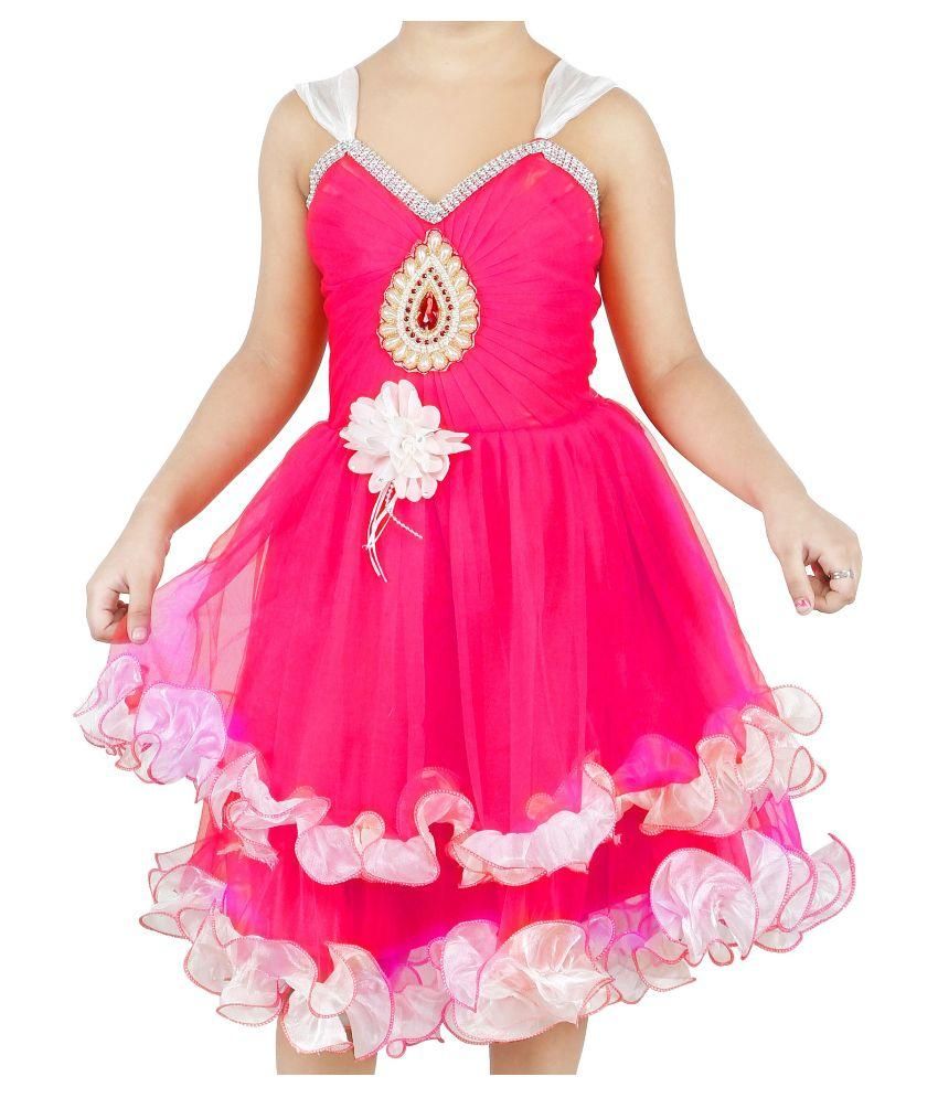 pink frock design