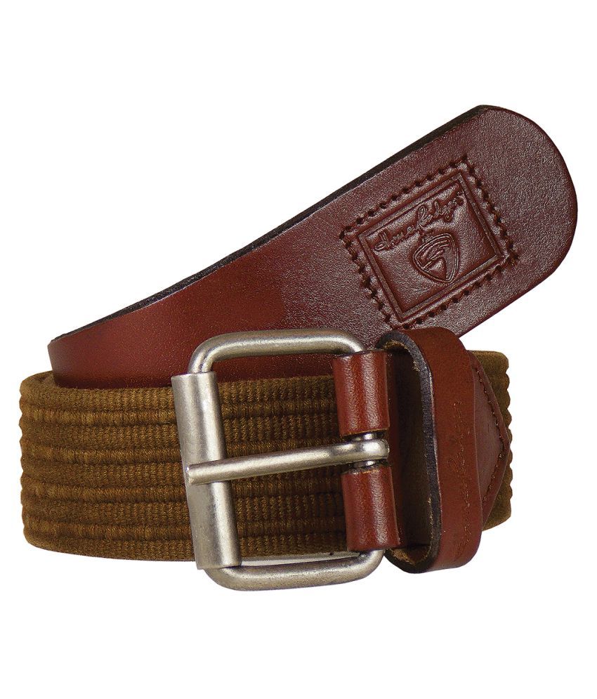 HoneyBadger Brown Canvas Casual Belts: Buy Online at Low Price in India ...