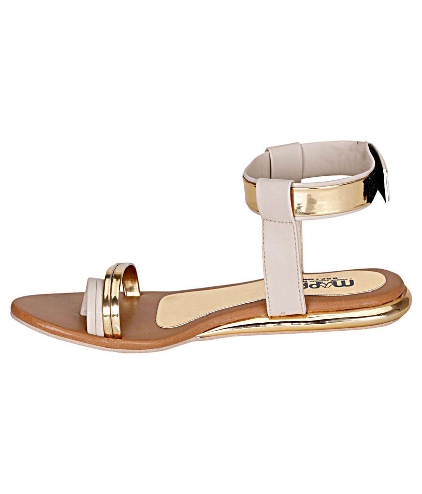 red golden bridal sandals