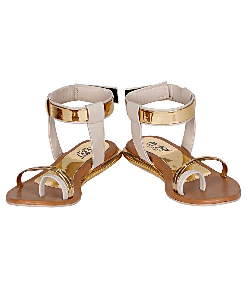 party wear golden sandals