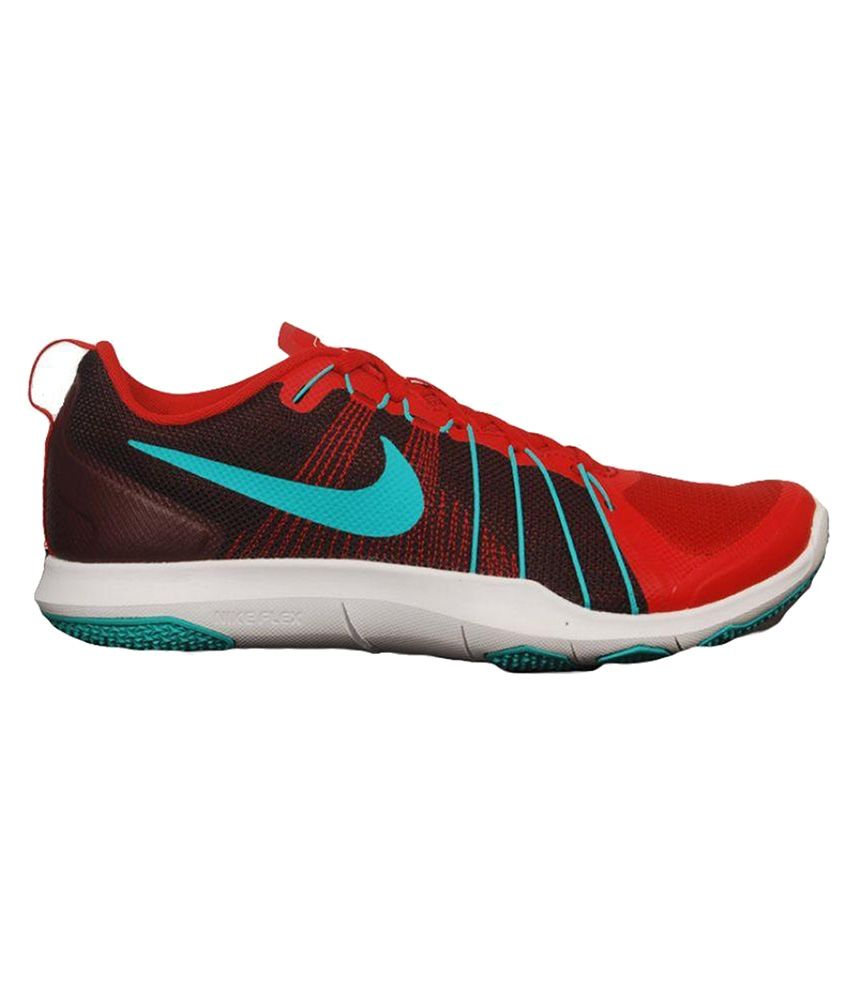 red nike training shoes