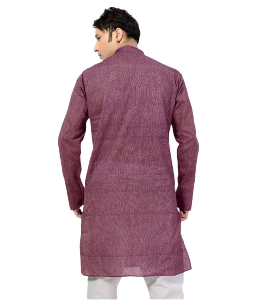 maroon chikan kurti
