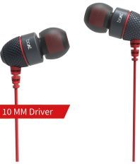 boAt BassHeads 200 In Ear Wired With Mic Earphones Red