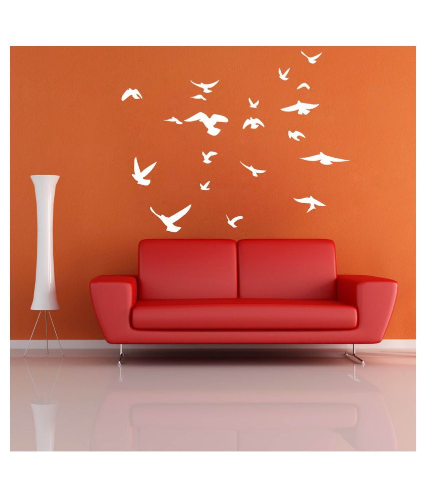     			Decor Villa Bird Fly In The Sky PVC Wall Stickers