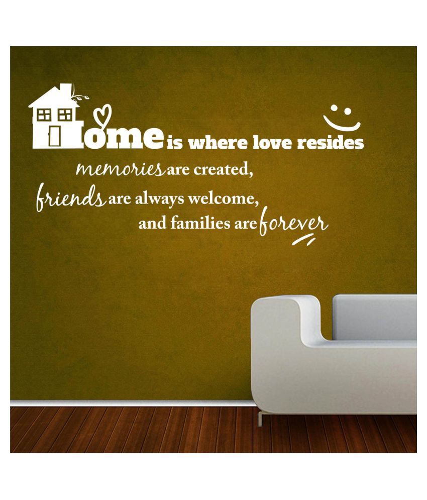     			Decor Villa Home Is Where Love PVC Wall Stickers