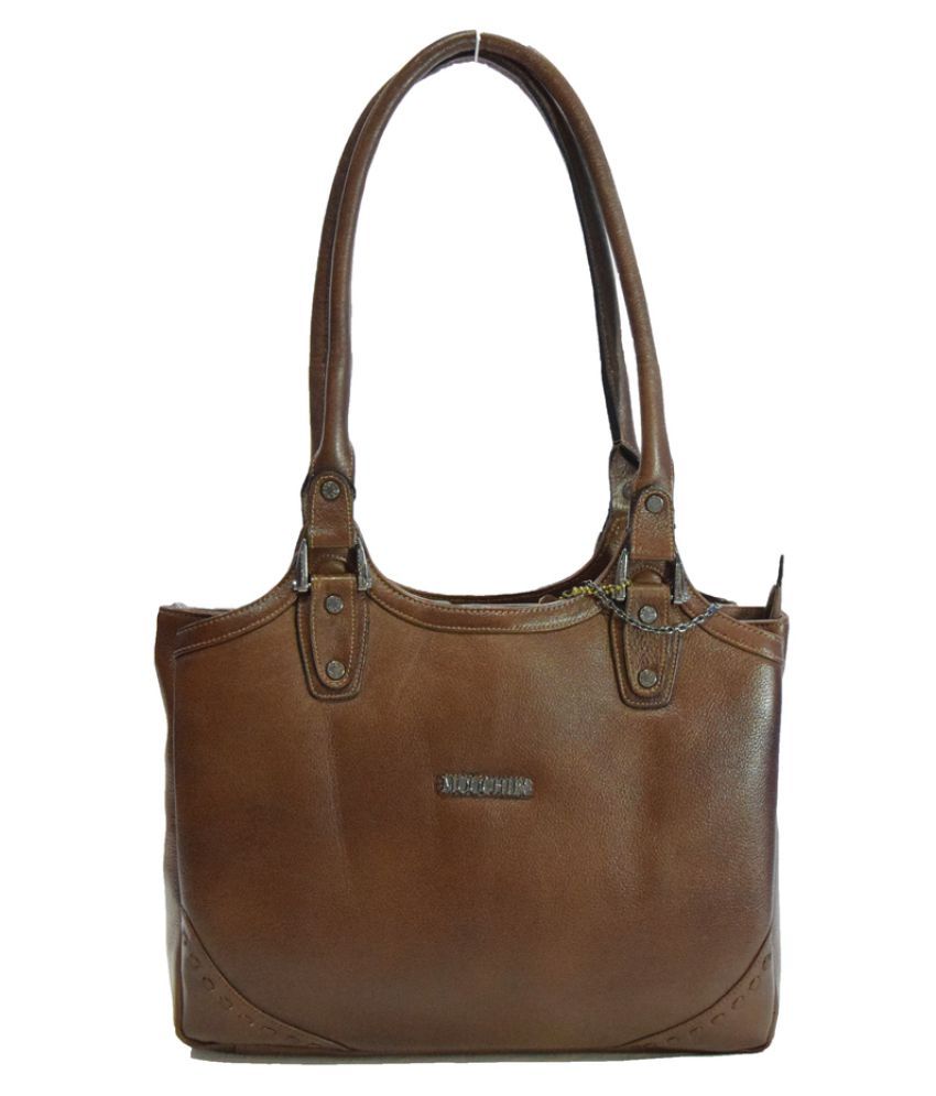 pure leather ladies handbags online