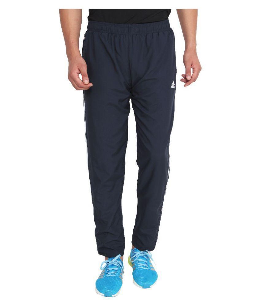 Adidas Blue Polyester Trackpants Single - Buy Adidas Blue Polyester ...