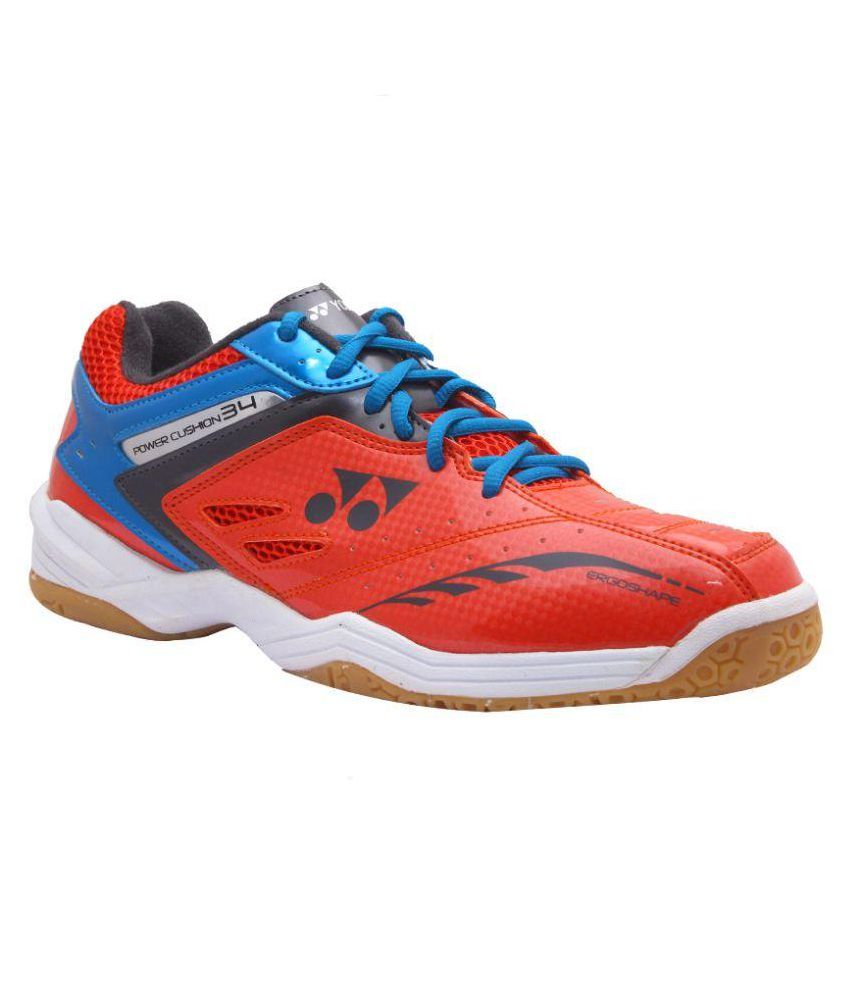 red yonex shoes