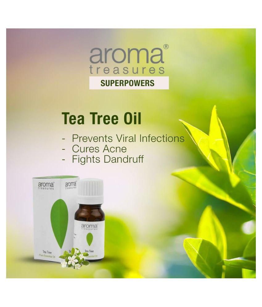 Aroma Treasures Tea Tree Essential Oil With Measuring Cup 10 gm: Buy ...