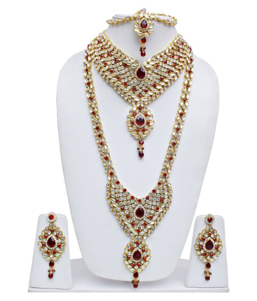 Lucky Jewellery Multicolour Necklace set Combo Buy Lucky Jewellery