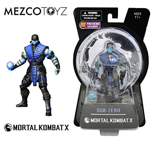 Mezco Toyz Mortal Kombat X Sub Zero Ice Version 6 Action Figure Px 0711