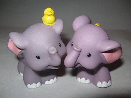 Fisher Price Little People Zoo or Ark Elephant with Duck on Head 