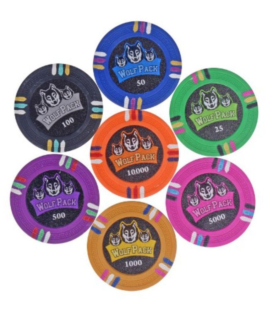 Casinoite 500 Wolf Pack Clay Poker Chip Set Toy: Buy Online At Best 