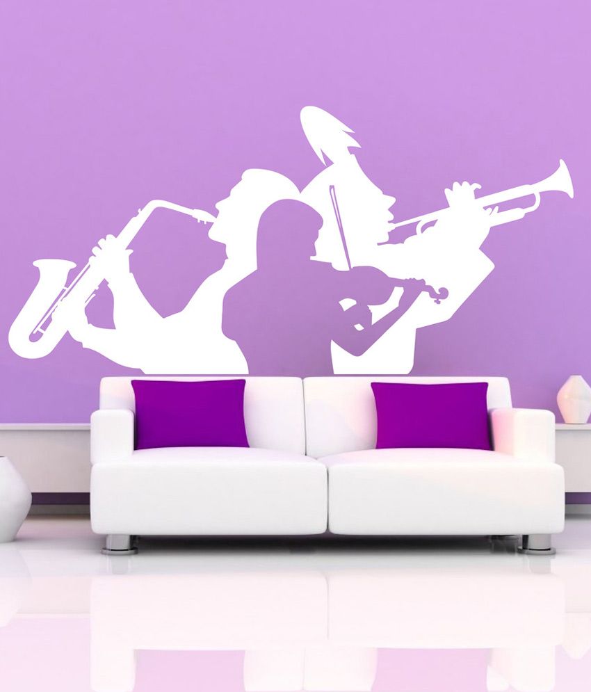     			Decor Villa Singer Instruments PVC Wall Stickers