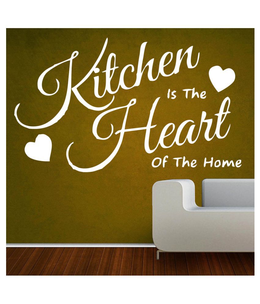     			Decor Villa Kitchen Is The Heart PVC Wall Stickers