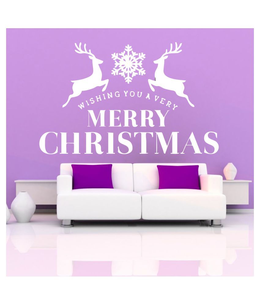     			Decor Villa Merry Christmas PVC Wall Stickers