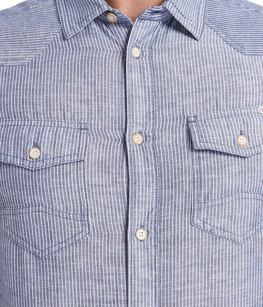Jack & Jones Blue Slim Fit Shirt - Buy Jack & Jones Blue Slim Fit Shirt ...