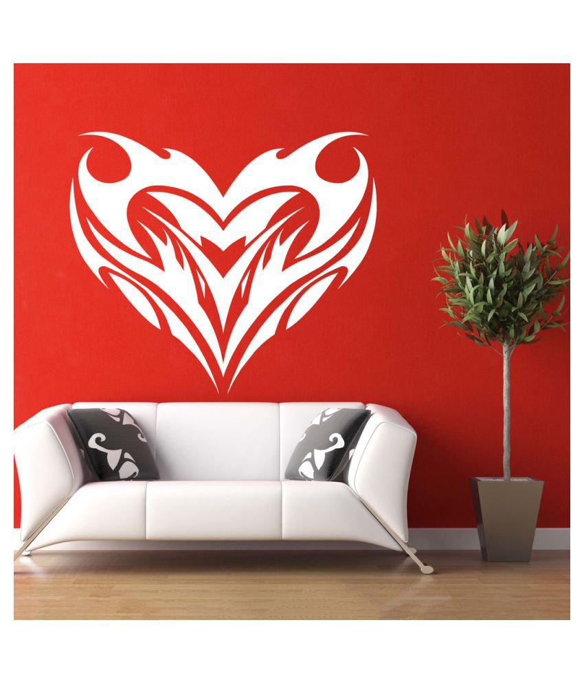     			Decor Villa Lovely Heart PVC Wall Stickers