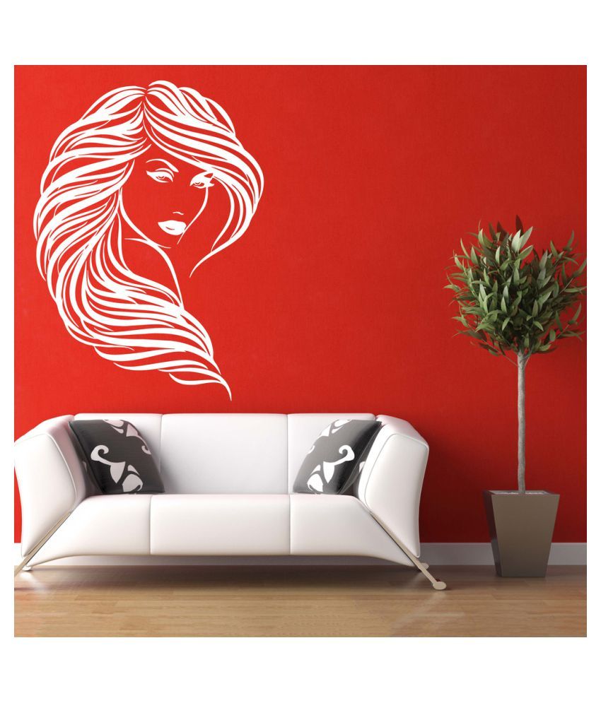 Decor Villa Swirl girl PVC Wall Stickers - Buy Decor Villa Swirl girl ...