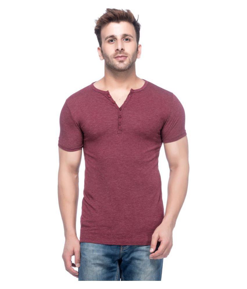 maroon henley t shirt