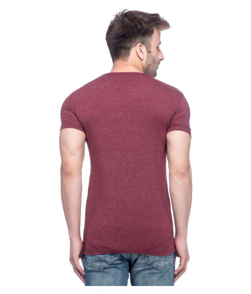 maroon henley t shirt